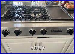 Jenn Air Gas Rangetop Cooktop 36 4 Burner WithElectric Griddle Free freight SHIP
