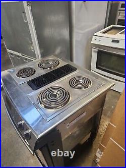 Jenn air downdraft stainless range with coils and grill unit