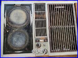 UNTESTED Vintage 1980s Jenn Air Downdraft 3 Bay Cooktop Grill